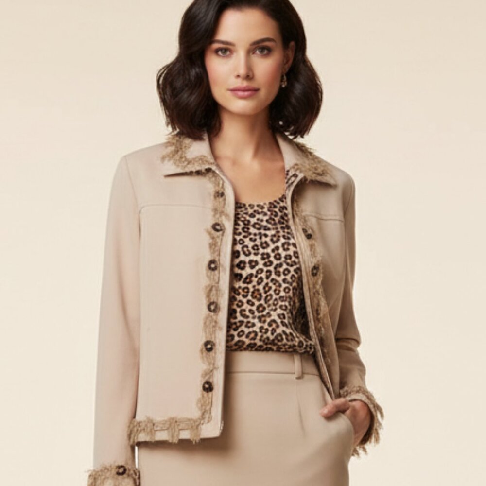 ST.JOHN SPORT BY MARIE GRAY JACKET SIZE P